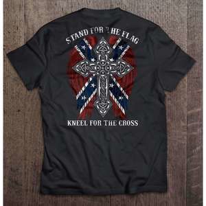 Kneel For The Cross T Shirt Confederate States Of America
